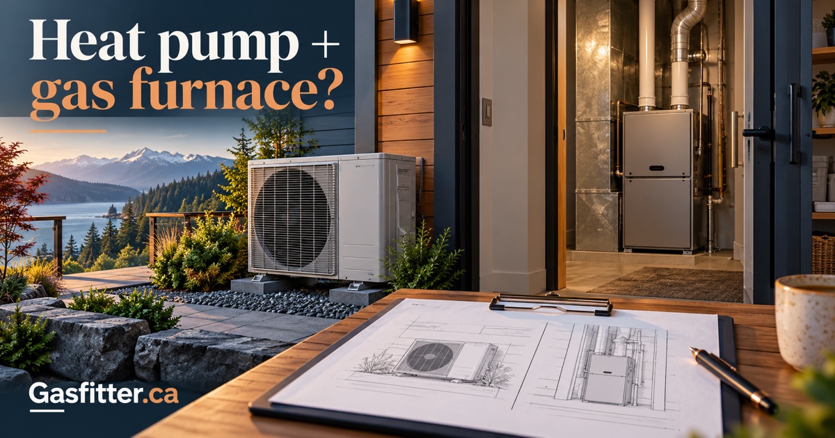 Keeping the gas furnace? Plan the heat pump and gas work together